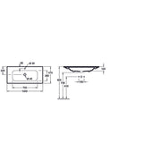 VILLEROY & BOCH - Waschtisch 1000x470mm A18 unterbau- fähig Typ 4A13A501 weiß
