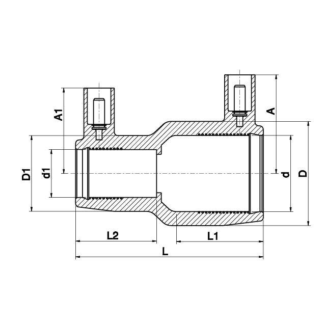 PLASSON - Fusamatic 9110 d=32 x d=25 Reduziermuffe