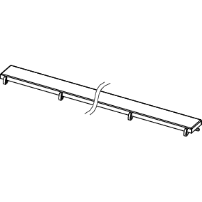 TECE SE - TECEdrainline Designrost steel Edelst. weiß matt besch. für Duschrinne, 1500 mm