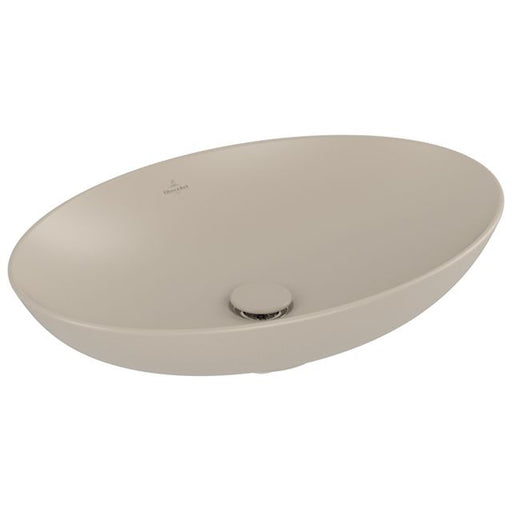 VILLEROY & BOCH - Aufsatzwaschbecken Loop&Friends 620x420mm Oval o. ÜL. Almond CeramicPlus