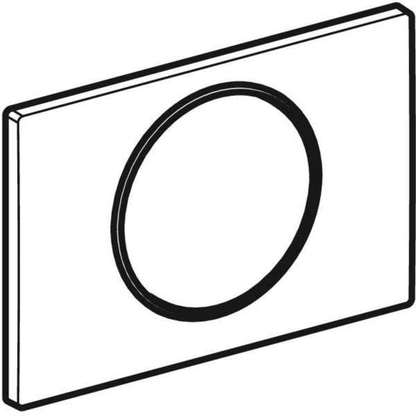 Geberit Vertriebs - BetPl. SIGMA10 für Spül-Stopp-Spülung KS weiß / gold-hochglanz / weiß