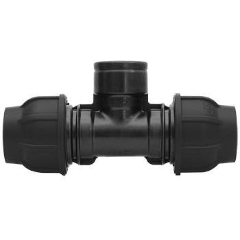 Gebo - Armaturen - Plast T-Stück 63 x 2 x 63 Abgang mit Innengewinde