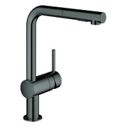 Grohe - EH-Spültischbatterie MINTA 30274 L-Auslauf azb. Spülbrause hard graphite