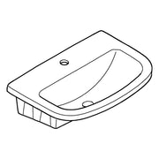 Grohe - Einbauwaschtisch Bau Keramik 39422 Montage von oben 55cm alpinweiß