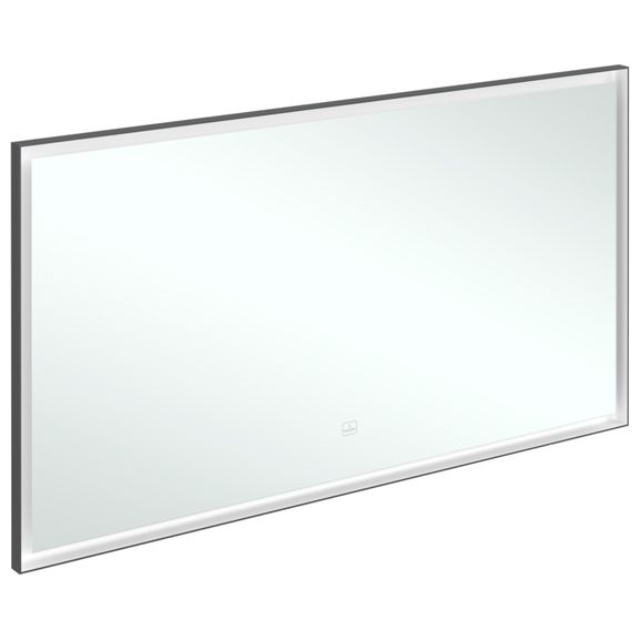 VILLEROY & BOCH - Spiegel Subway 3.0 1400x750x47,5mm m. Bel. BiColour (Black Matt White Matt)