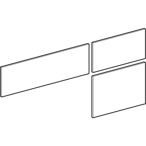 Geberit Vertriebs - VariForm Set Schubl.-Front für US für WT, mit 3 Schubl. B=135cm, Nussbaum