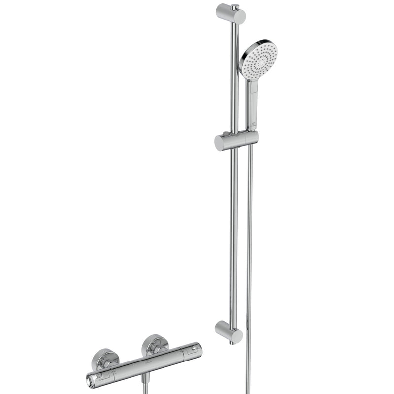 Ideal Standard - Brausetherm.AP CERATHERM50,Ausld78mm, m.Brausegarnitur, Br.Stg.90mm, Chrom