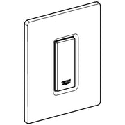 Grohe - Urinal-Betätig. SKATE Cosmopolitan 38846 mit Glasoberfläche moon white