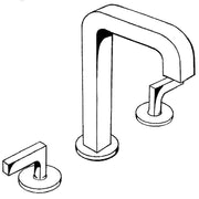 Hansgrohe - 3-Loch WT-Armatur AXOR CITTERIO 39135000 chrom m.Hebelgriff