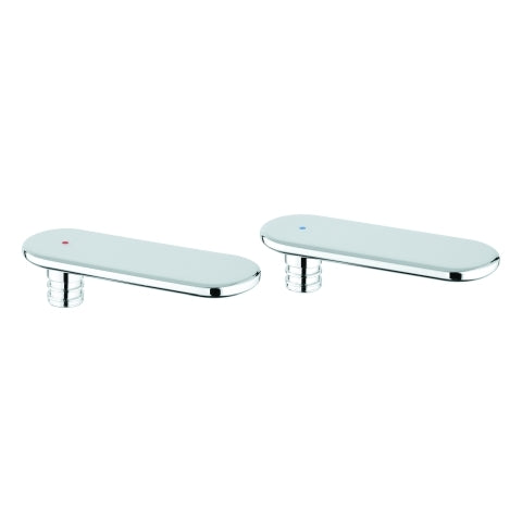 Grohe - Griffpaar VERIS 48305 Markierung blau/rot chrom