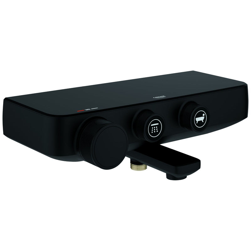 Grohe - THM-Wannenbatterie Grohtherm SmartControl 102168 Wandm. phantom black