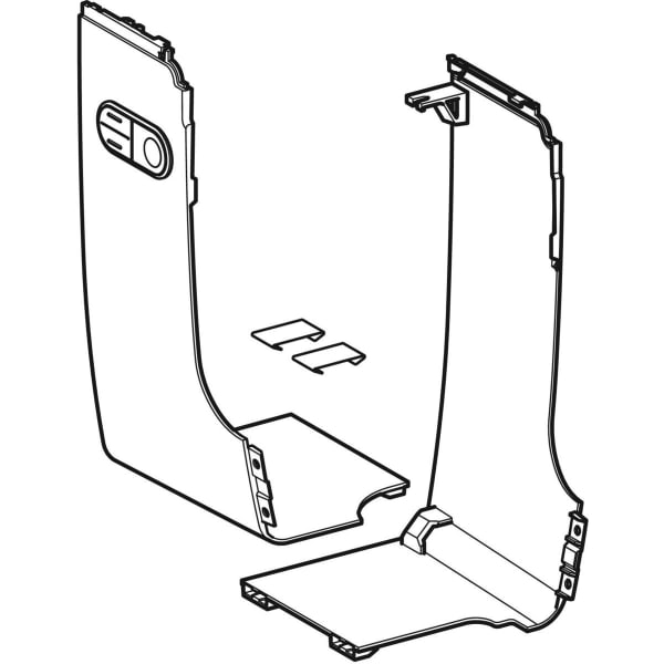 Geberit Vertriebs - Set Designabdeckung seitlich f. Geberit AquaClean Mera, hgl.verchr
