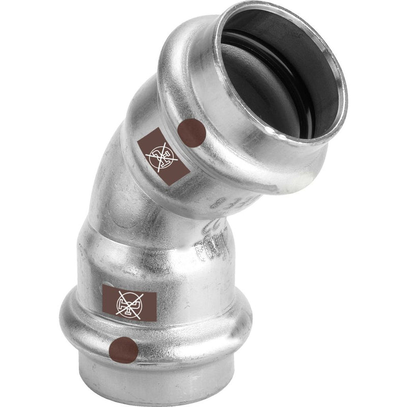 Viega - Bogen 45 Grad TEMPONOX 1726 i/i 15mm Stahl nichtrostend