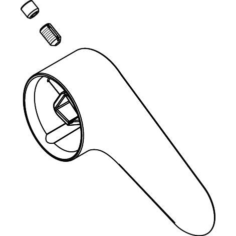Hansgrohe - Griff Axor Citterio M Wannenmischer/ Brausenmischer Aufputz chrom