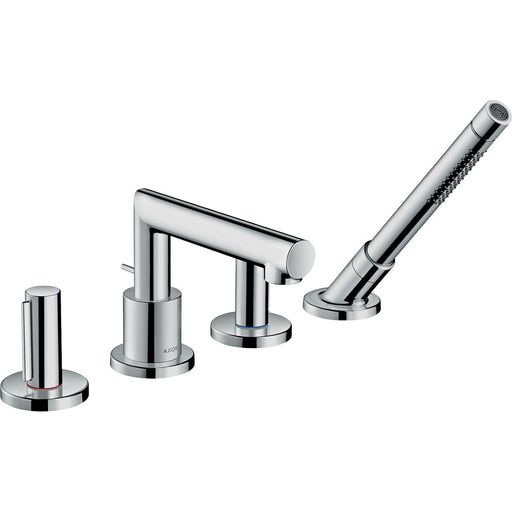Hansgrohe - 4-Loch Wannenarmatur AXOR Uno F-Set Zerogriff chrom Wannenrandmontage