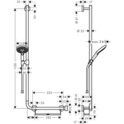 Hansgrohe - Brausenset RAINDANCE Select S 120 UNICA Comfort 1100mm L chrom