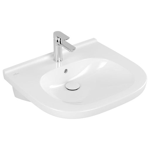 VILLEROY & BOCH - Waschbecken ViCare 600x550mm Oval 1HL. mit Überlauf Weiß Alpin CeramicPlus