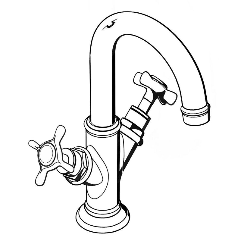 Hansgrohe - 2-Griff WT-Armatur AXOR MONTREUX 16505820 brushed nickel m.Ablaufgarnitur