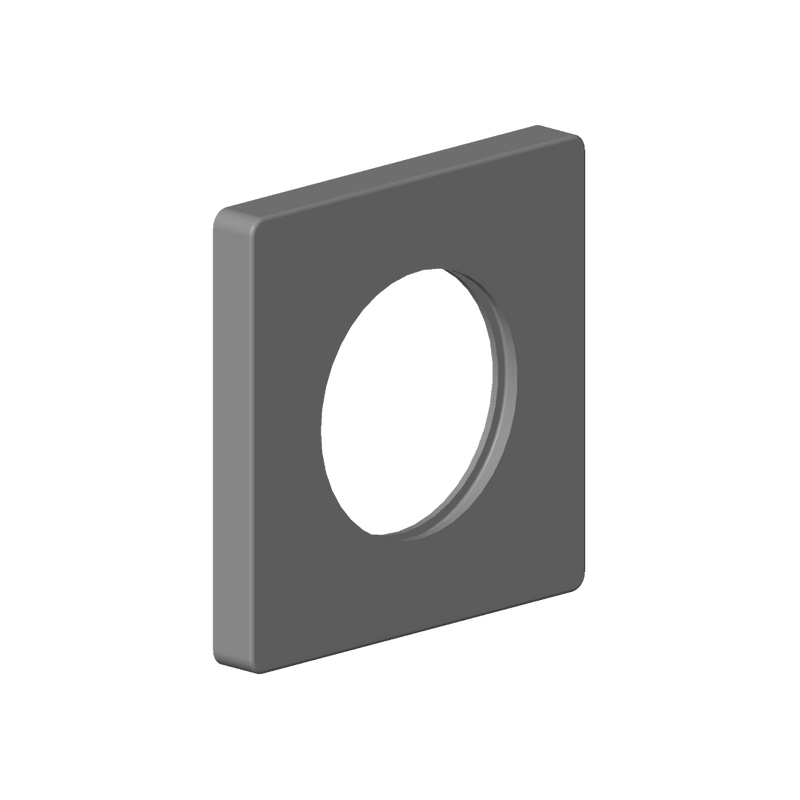 Dornbracht - Rosette Ersatzteile 092771022 78 x 78 x 9 x D. 45,7 mm chrom
