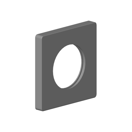 Dornbracht - Rosette Ersatzteile 092771022 78 x 78 x 9 x D. 45,7 mm chrom