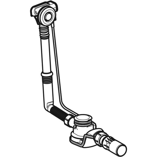Geberit Vertriebs - BW-Ablauf, mit PushControl d52 mit Fertigbauset, DN40/50, hgl.verchr