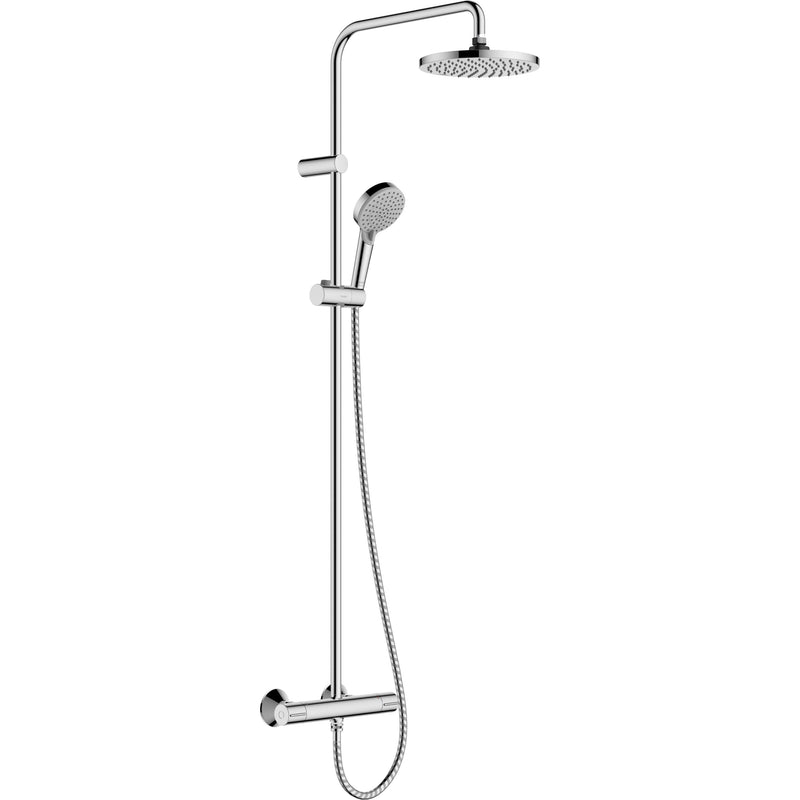 Hansgrohe - Showerpipe 200 1jet Vernis Blend EcoSmart chrom mit Brausethermostat