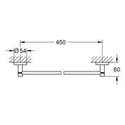 Grohe - Badetuchhalter ESSENTIALS 40688 450mm warm sunset