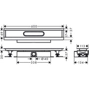 Hansgrohe - Komplettset uBox universal für flache Installat.600mm für DR FS