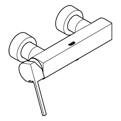Grohe - EH-Brausebatterie PLUS 33577_3 Wandmontage supersteel