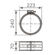 Fornatis - Rapid-S Verbinder DN200 mit EPDM Dichtung