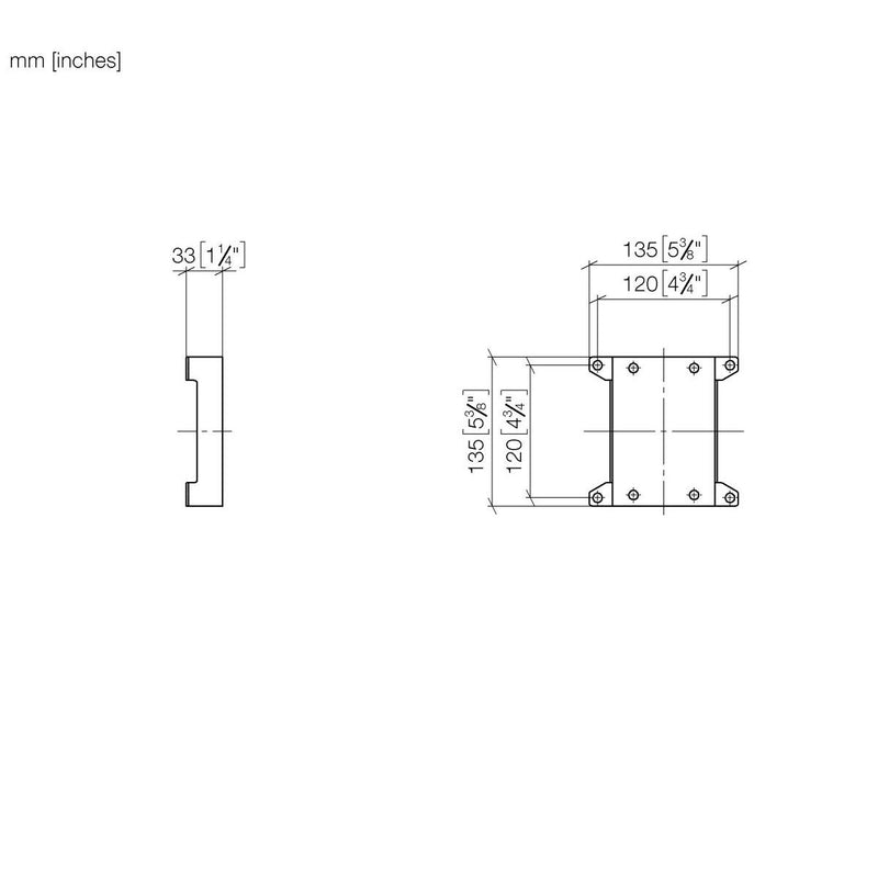 Dornbracht - Adapterplatte WATERPOINTS 12305970-90