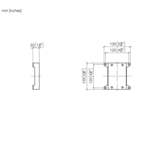 Dornbracht - Adapterplatte WATERPOINTS 12305970-90