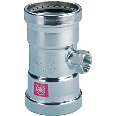 Viega - T-Stück PRESTABO 1117.2XL 88,9mm x 3/4IGx88,9mm Stahl verzinkt