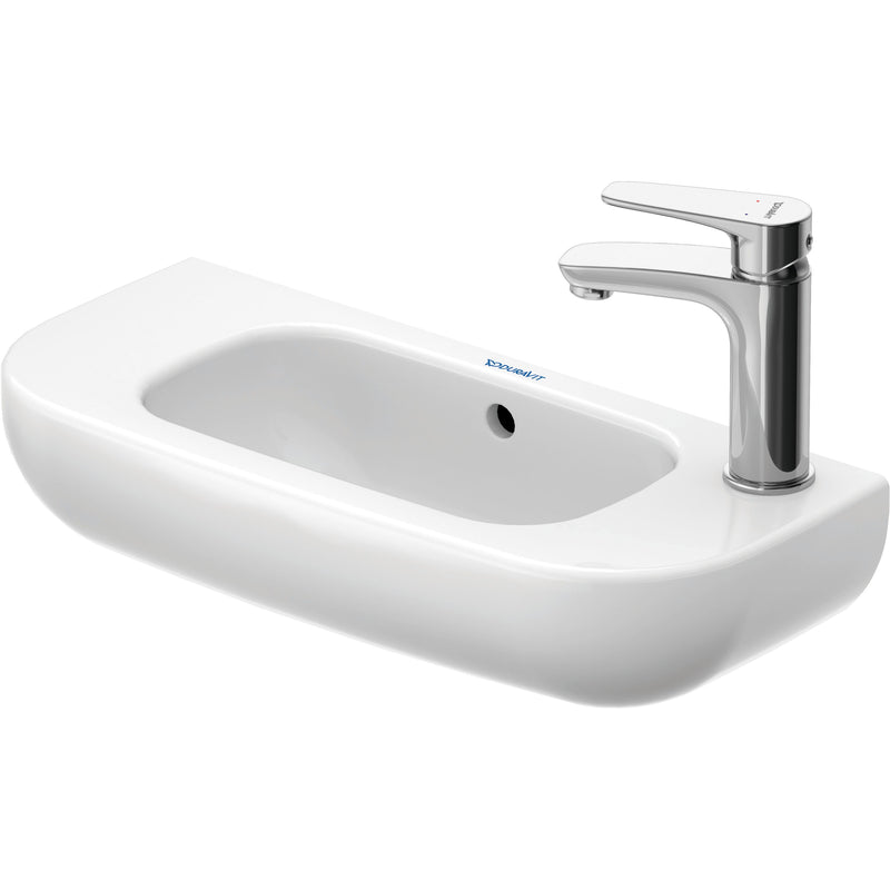 Duravit - Handwaschbecken D-CODE 500mm 070650 m.ÜL, HL rechts, weiß