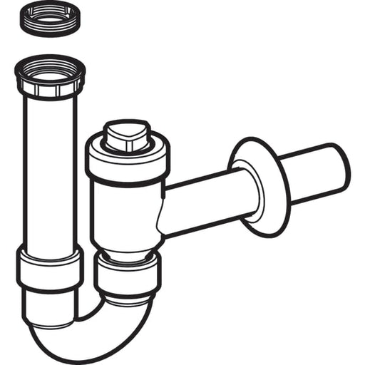 Geberit Vertriebs - Rohrbogengeruchsverschluss für WT mit Rückflussverhinderung G1 1/2x50