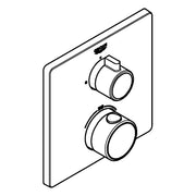 Grohe - THM-Brausebatt. Grohtherm 102215 1 Abg. FMS für 35604 eckig matte black