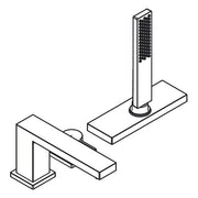 Hansgrohe - 3-Loch Wannenrandmischer Tecturis E mit sBox MSW