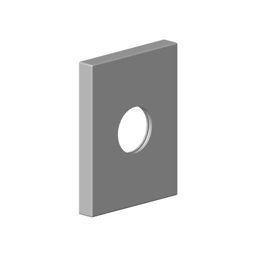 Dornbracht - Rosette Ersatzteile 092767009 78 x 60 x 9 x D. 23,8 mm chrom