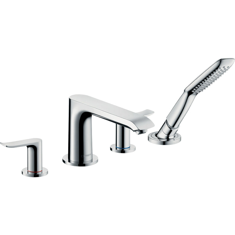 Hansgrohe - 4-Loch Wannenarmatur METRIS F-Set chrom Wannenrandmontage