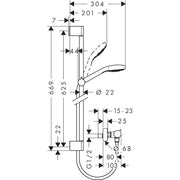 Hansgrohe - Brausenkombi CROMA Select E Vario/ ECOSTAT Comfort UNICA CROMETTA 650mm