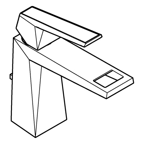 Grohe - EH-WT-Batt. Allure Bril. PC 24399 M-Size Griff VN-Caesarstone chrom