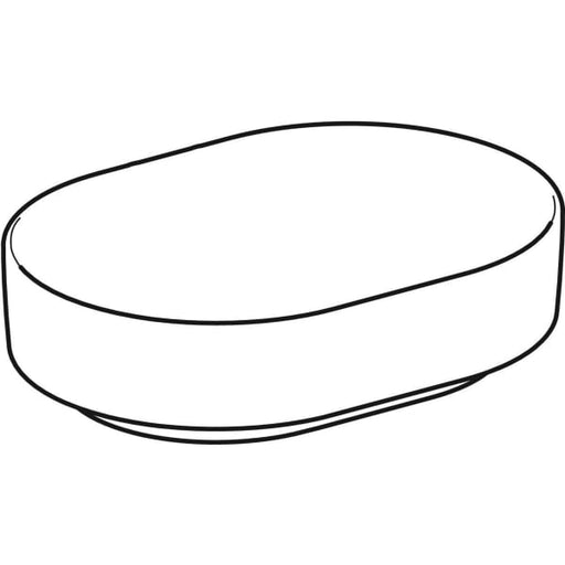 Geberit Vertriebs - Aufsatz-WT VARIFORM, elliptisch 550x400mm, ohne Hahnloch, o. Ül., weiß