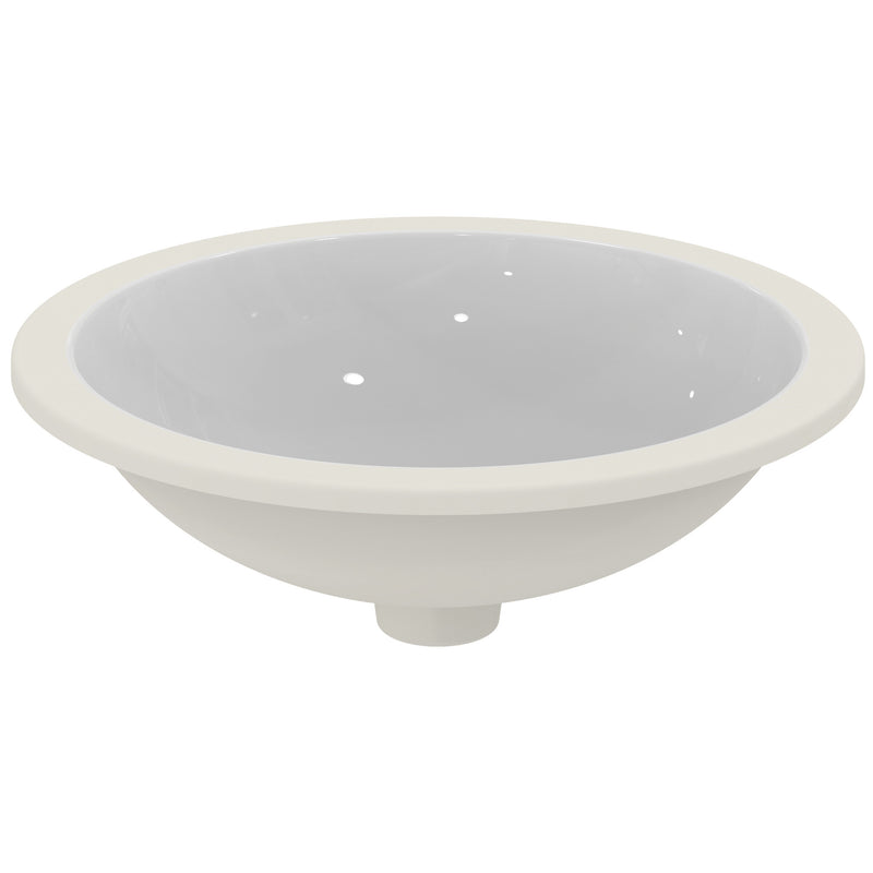 Ideal Standard - Unterbauwaschtisch CONNECT, rund, o.Hl., m.Ül., 480x480x175mm, Weiß
