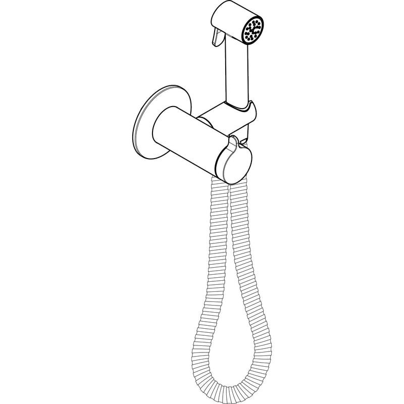 Hansgrohe - Bidette Handbr. Axor Bidette Showers f.Mischwasser rund m.Schlauch 1250mm MSW