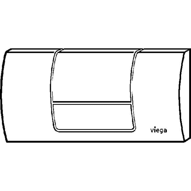 Viega - WC Betätigungsplatte Standard 8180.1 Kunststoff weiss-alpin