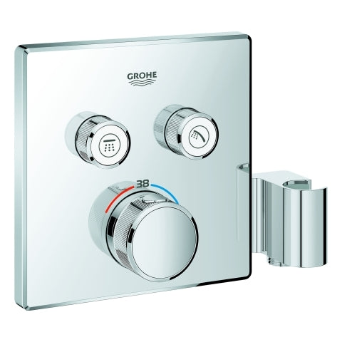 Grohe - THM GROHTHERM SmartControl 29125 FMS eckig 2 Abspv. integ. B.halter chrom