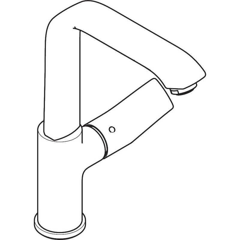 Hansgrohe - Waschtischmischer 230 METRIS Schwenkauslauf chrom push-open