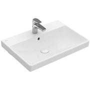 VILLEROY & BOCH - Waschtisch eckig 650x470mm 1HL m.ÜL CeramicPlus unterbaufähig weiß