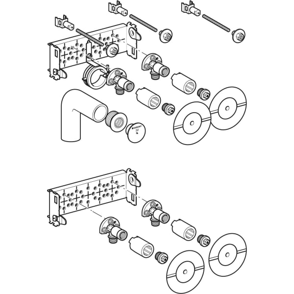 Geberit Vertriebs - GIS Set Bambini Spiel/Waschlandschaft für 2 Standarmaturen