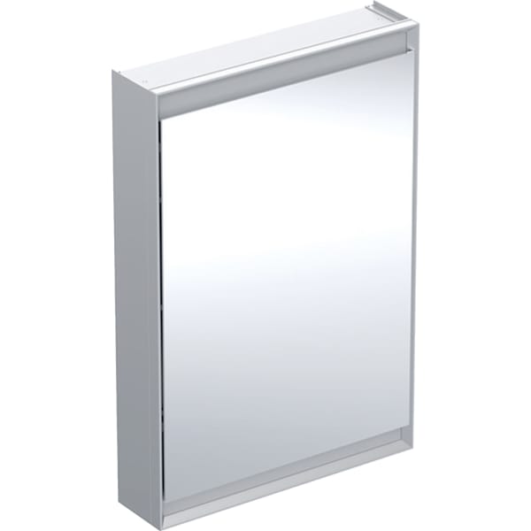 Geberit Vertriebs - ONE Spiegelschrank mit ComfortLight 1 Tür re, AP-Mont., 60x90x15cm, alu